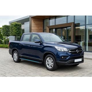 Боковые Подножки Maya Blue (2 шт., Алюминий) SsangYong Musso ІІ 2018- гг. фото 1