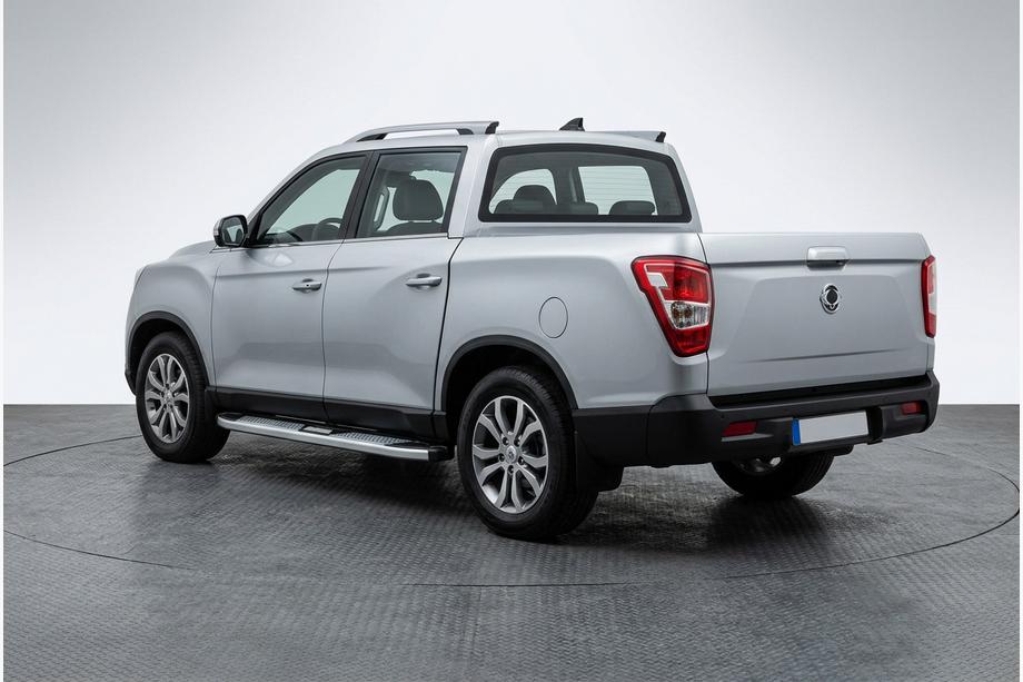 SsangYong Musso II 2018– гг. Боковые Подножки Mevsim Grey (2 шт., Алюминий) Image