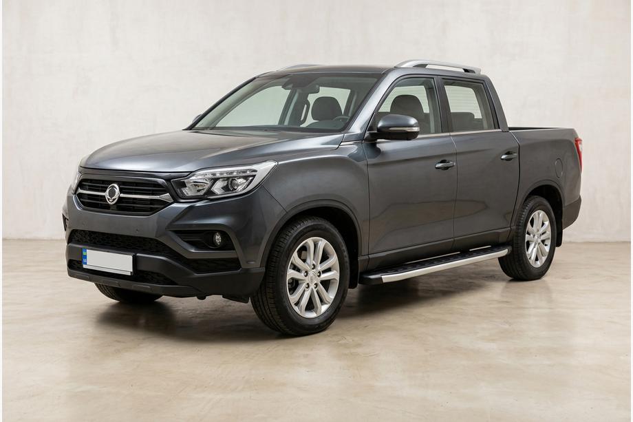SsangYong Musso II 2018– гг. Боковые Подножки Fullmond (2 шт., Алюминий) Image