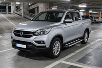 SsangYong Musso II 2018– гг. Боковые Подножки RedLine (2 шт., Алюминий) фото 1