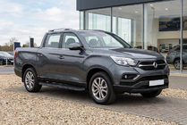 SsangYong Musso II 2018– гг. Боковые Подножки Tayga Black (2 шт., Алюминий) фото 1