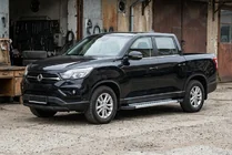 SsangYong Musso II 2018– гг. Боковые Подножки Vision New Grey (2 шт., Алюминий) фото 1