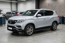 SsangYong Rexton II 2017- гг. Боковые Подножки Allmond Black (2 шт., Алюминий) фото 1