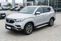 SsangYong Rexton II 2017- гг. Боковые пороги Allmond Grey (2 шт., алюминий) фото 1