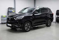 SsangYong Rexton II 2017- гг. Боковые Подножки RedLine (2 шт., Алюминий) фото 1