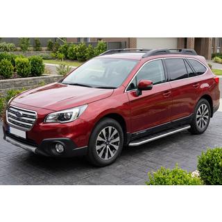 Боковые Подножки Maydos V1 (2 шт., Алюминий) Subaru Outback 2014-2019 гг. фото 1