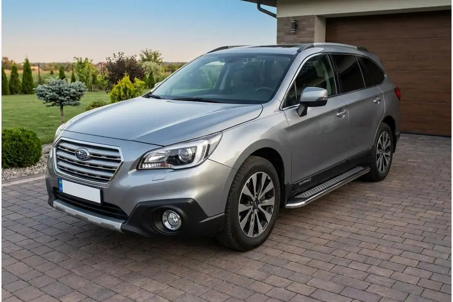 Subaru Outback 2014-2019 гг. Боковые Подножки Maydos V2 (2 шт., Алюминий) Image