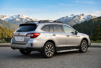 Subaru Outback 2014-2019 гг. Боковые Подножки Mevsim Grey (2 шт., Алюминий) фото 1