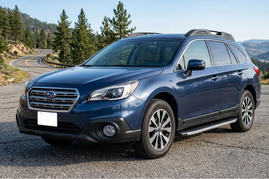 Subaru Outback 2014-2019 гг. Боковые Подножки Fullmond (2 шт., Алюминий) Image