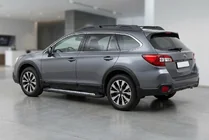 Subaru Outback 2014-2019 гг. Боковые Подножки Vision New Black (2 шт., Алюминий) фото 1