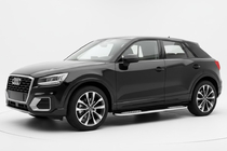 Audi Q2 2016- гг. Боковые Подножки Tayga V2 (2 шт., Алюминий) фото 1