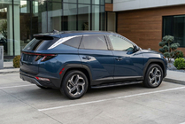 Hyundai Tucson NX4 2021- гг. Боковые Подножки Bosphore Black (2 шт., Алюминий) фото 1
