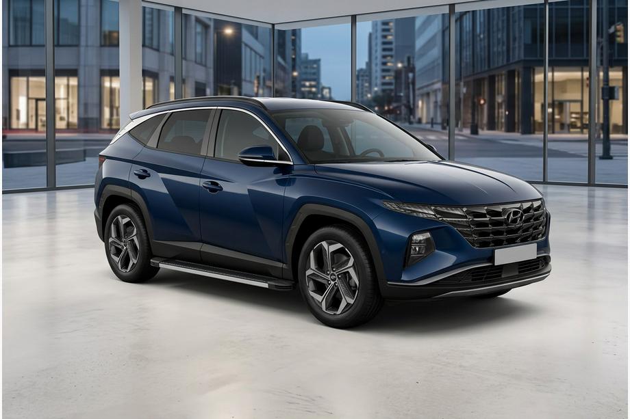 Hyundai Tucson NX4 2021- гг. Боковые Подножки Maya V1 (2 шт., Алюминий) Image