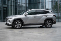 Hyundai Tucson NX4 2021- гг. Боковые Подножки Maya V2 (2 шт., Алюминий) фото 1