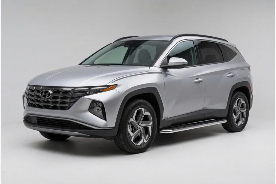 Hyundai Tucson NX4 2021- гг. Боковые Подножки Maydos V1 (2 шт., Алюминий) Image