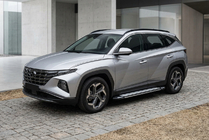 Hyundai Tucson NX4 2021- гг. Боковые Подножки Rainbow (2 шт., Алюминий) фото 1