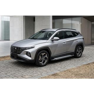 Боковые Подножки Rainbow (2 шт., Алюминий) Hyundai Tucson NX4 2021- гг. фото 1