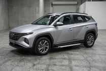 Hyundai Tucson NX4 2021- гг. Боковые пороги Allmond Grey (2 шт., алюминий) фото 1
