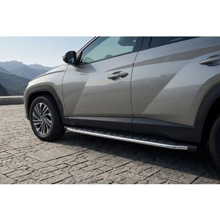 Боковые Подножки Fullmond (2 шт., Алюминий) Hyundai Tucson NX4 2021- гг. фото 1