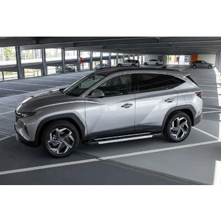 Боковые Подножки RedLine (2 шт., Алюминий) Hyundai Tucson NX4 2021- гг. фото 1