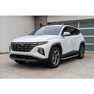 Боковые Подножки Tayga Grey (2 шт., Алюминий) Hyundai Tucson NX4 2021- гг. фото 1