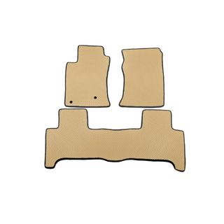 Коврики EVA (2 ряда, бежевые) Toyota Land Cruiser Prado 120 2002-2009 гг. фото 3
