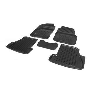 Коврики резиновые Stingray 3D (5 шт, полиуретан) Ford Focus III 2011-2017 гг. фото 2