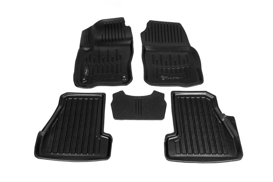 Ford Focus III 2011-2017 гг. Коврики резиновые Stingray 3D (5 шт, полиуретан) Image
