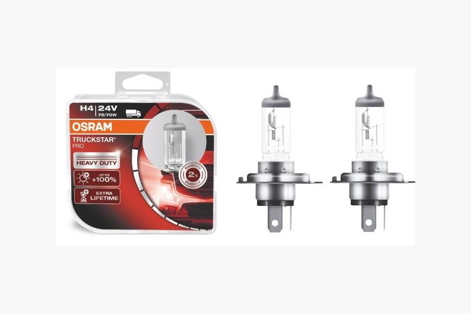 Лампа фары Osram H4 75/70W TruckStar 24V 64196TS Фото 1