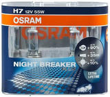 Лампа фары Osram H7 55W Night Breaker Plus 64210NBP фото 1
