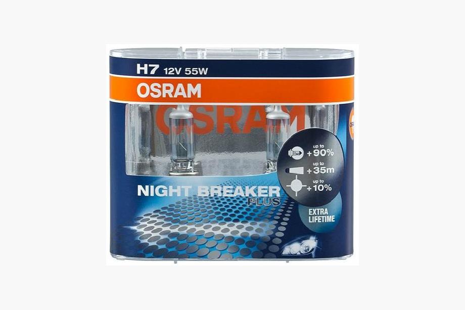 Лампа фары Osram H7 55W Night Breaker Plus 64210NBP Image