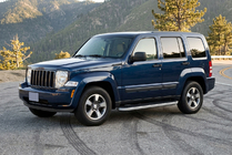 Jeep Cherokee/Liberty 2007-2013 гг. Боковые Подножки Tayga Grey (2 шт., Алюминий) фото 1