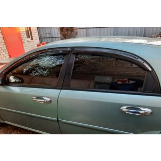 Ветровики HB (4 шт, HIC) Chevrolet Lacetti 2003-2024 гг. фото 3
