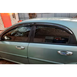 Ветровики HB (4 шт, HIC) Chevrolet Lacetti 2003-2024 гг. фото 3