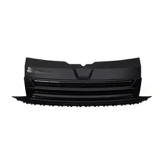 Передняя Решетка Радиатора Черная Матовая (без Эмблемы) Volkswagen T6 2015-2024 гг. фото 1
