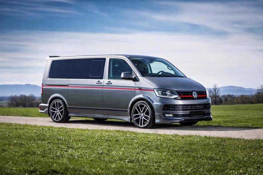 Volkswagen T6 2015-2024 гг. Боковые пороги ABT Original (короткая база) Фото 3