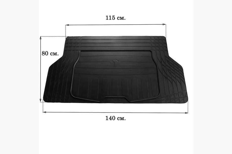 Универсальный коврик багажника S 140x80cm (Stingray, резина) Фото 1