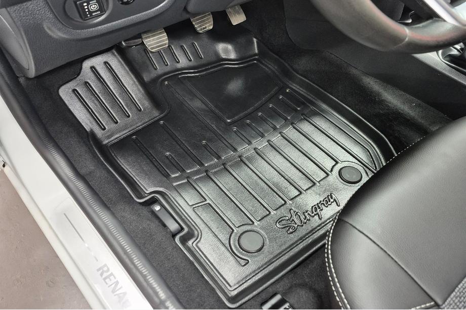 Dacia Logan II 2013-2022 гг. Коврики резиновые Stingray 3D (5 шт, полиуретан) Image