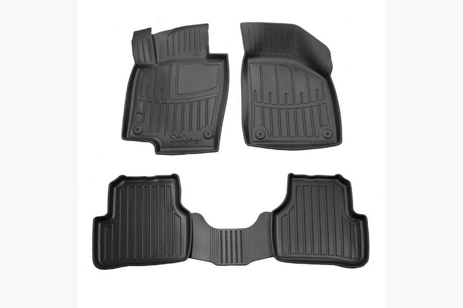 Volkswagen Passat B6 2006-2012 гг. Коврики резиновые Stingray 3D (5 шт, полиуретан) Image
