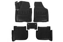 Volkswagen Touran 2003-2010 гг. Коврики резиновые Stingray 3D (5 шт, полиуретан) фото 1