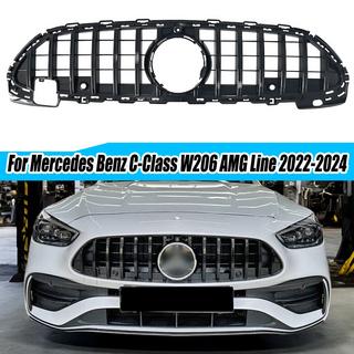 Передняя решетка GT Panamericana (для AMG-Line) Mercedes C-class W206 2022- гг. фото 3