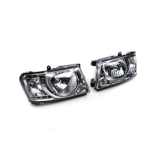 Передние фары Safari светлые (2004-2008, 2 шт) Nissan Patrol Y61 1997-2011 гг. фото 1