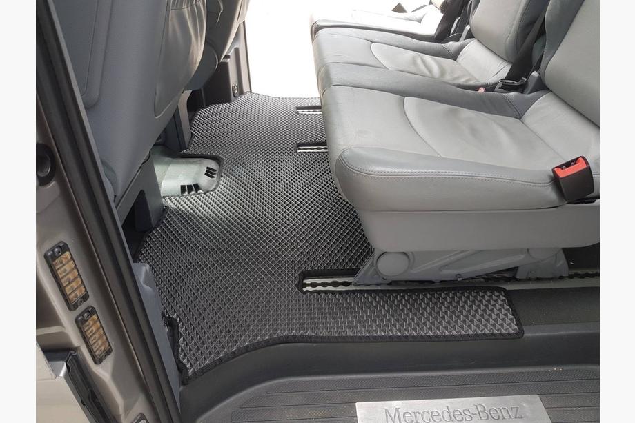 Mercedes Vito W639 2004-2014 гг. Коврики EVA V2 (Только самовывоз, Полный комплект, Черные) Фото 4