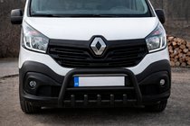 Nissan NV300/Primastar 2016- гг. Кенгурятник WT003 Черный Нержавейка фото 2
