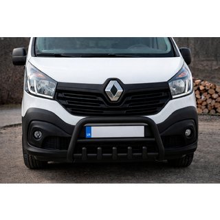 Кенгурятник WT003 Черный Нержавейка Nissan NV300/Primastar 2016- гг. фото 2