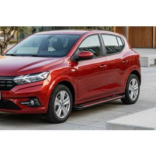 Боковые Подножки Maya Red (2 шт., Алюминий) Dacia Sandero 2021- гг. фото 1