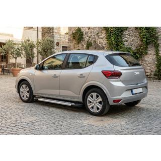 Боковые Подножки Vision New Grey (2 шт., Алюминий) Dacia Sandero 2021- гг. фото 1