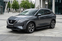 Nissan Qashqai 2021- гг. Боковые пороги Bosphorus Black (2 шт., алюминий) фото 1