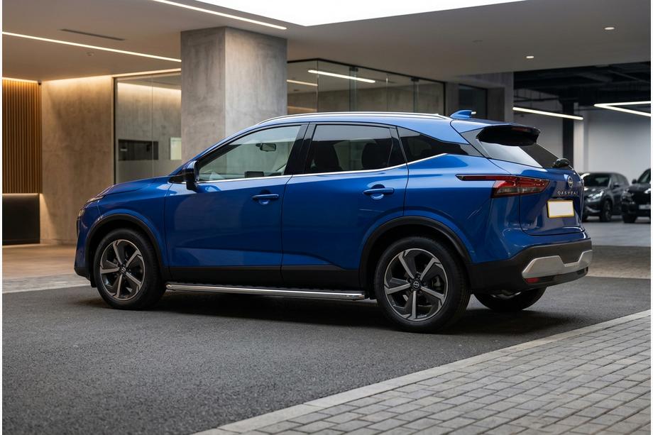 Nissan Qashqai 2021- гг. Боковые Подножки Maydos V1 (2 шт., Алюминий) Image