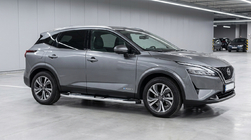 Nissan Qashqai 2021- гг. Боковые Подножки Mevsim Grey (2 шт., Алюминий) фото 1